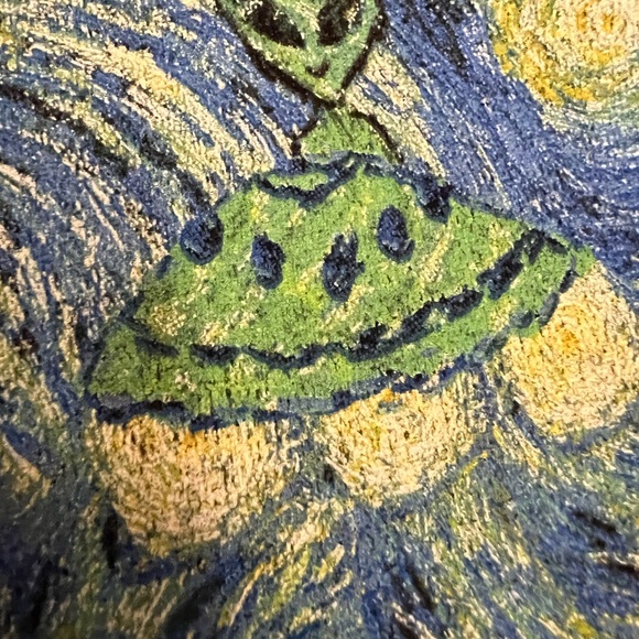 Fifth Sun Starry Night long sleeve T-shirt women’s Size M cutoff shirt - Picture 4 of 10